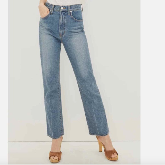 NWT $278 Veronica Beard Jeans Joey With Cowboy Crease in Beacon - size 25! - Picture 4 of 10